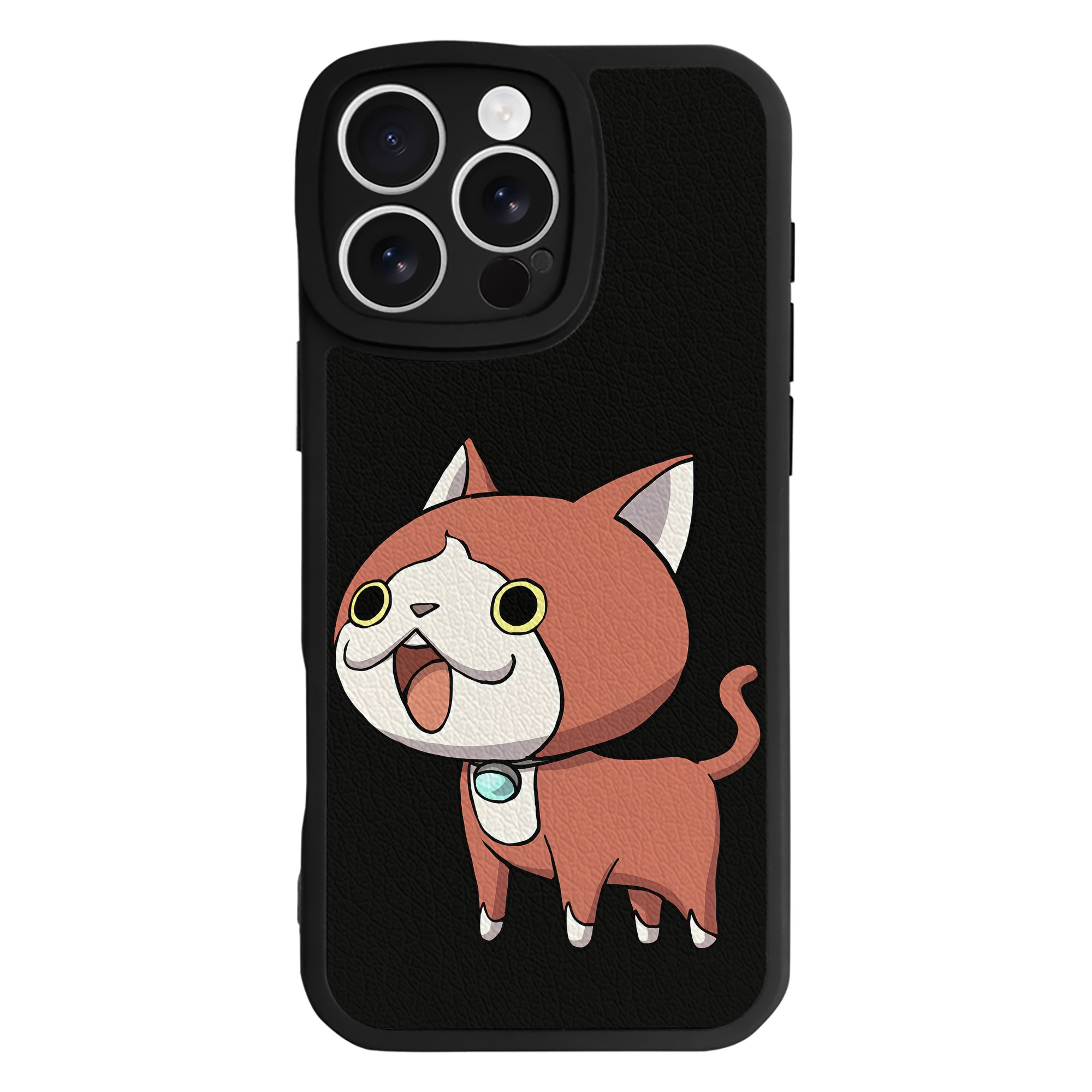 （画像用） 妖怪ウォッチ Yo-kai Watch 【iPhone 16シリーズ対応】シリコンスマホケース（レザー調） 材質：シリコン